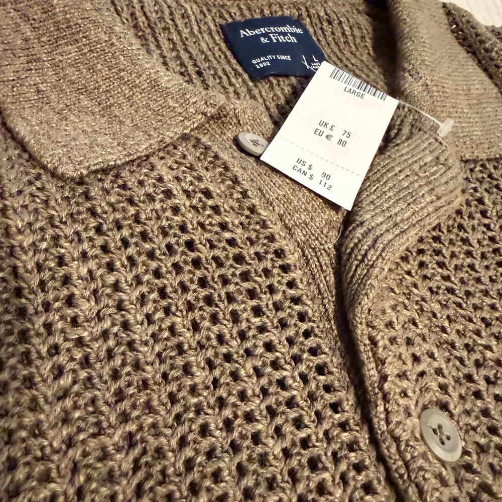 Abercrombie & Fitch Olive Knit Sweater - Picture 3 of 3